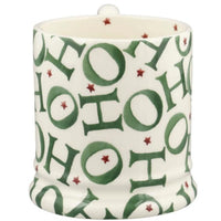 Emma Bridgewater Christmas Green HoHoHo Half Pint Mug