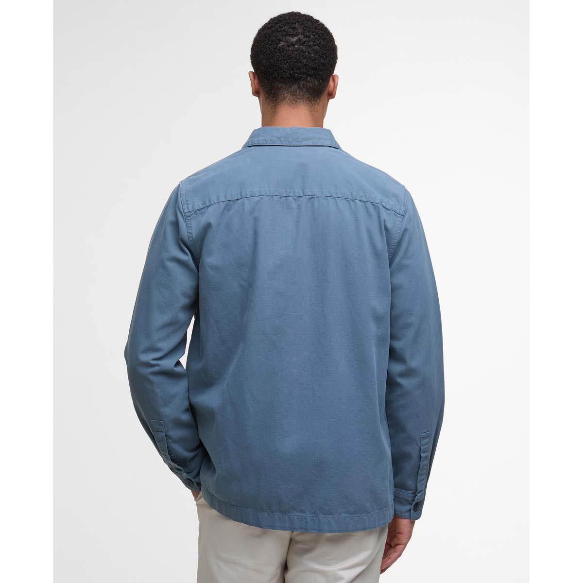 Bluestone Barbour Mens Washed Overshirt Back