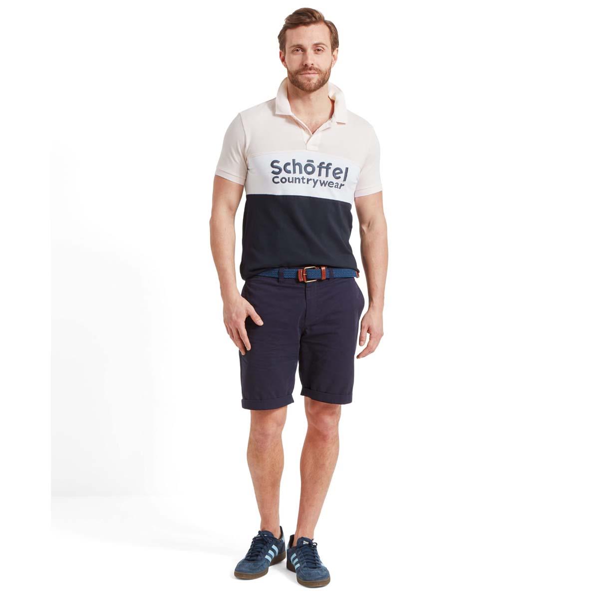 Schoffel Mens Exeter Heritage Polo Shirt ON MODEL
