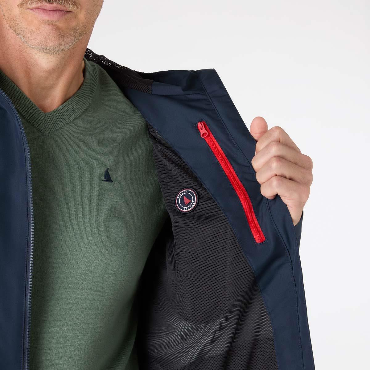 Navy Musto Mens Original Rain Jacket inner