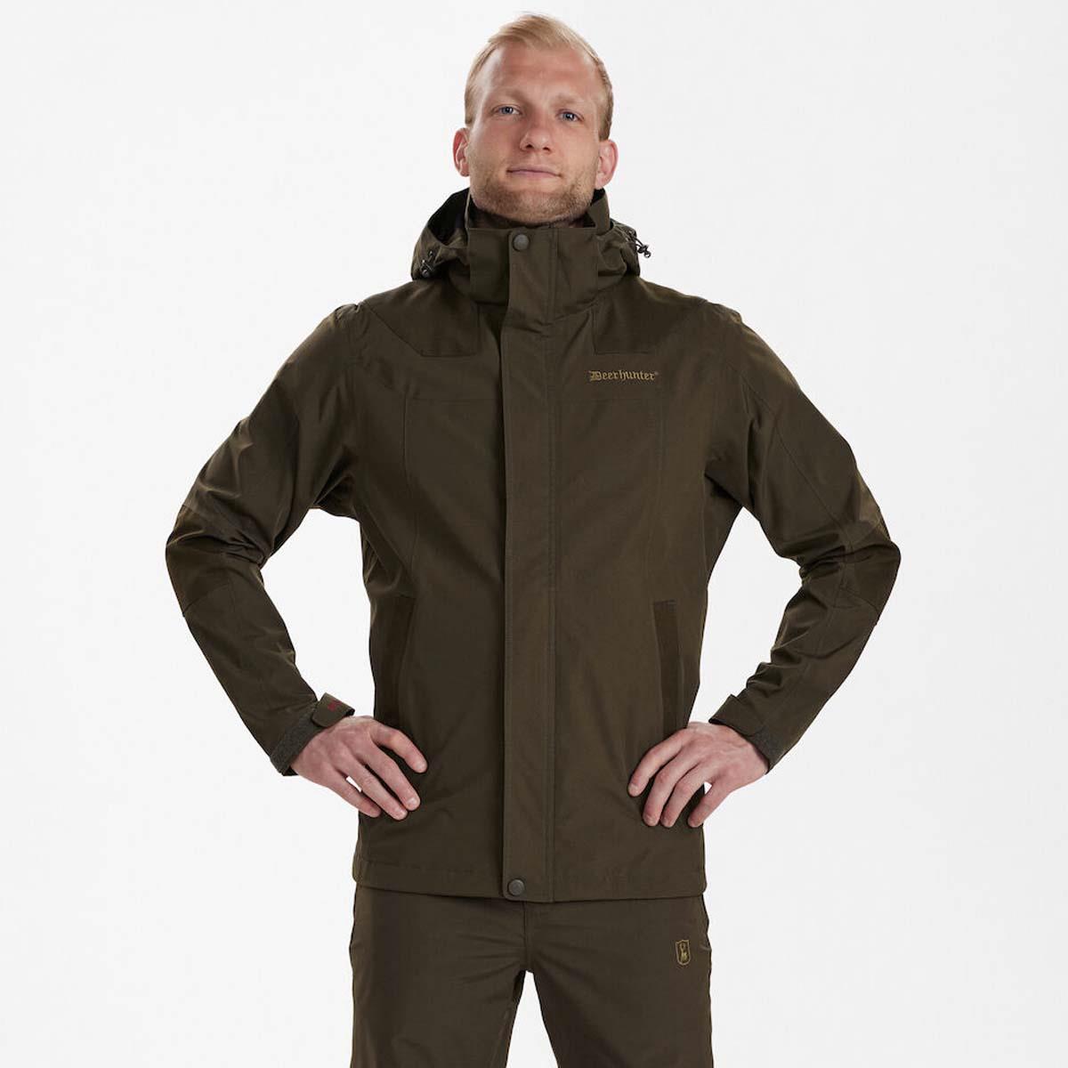 Canteen Deerhunter Mens Track Rain Jacket pockets