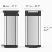 Stainless Steel Joseph Joseph Titan 20L Trash Compactor SIZE