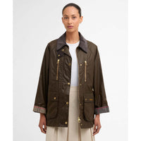 Beech/Dress Barbour Womens Argill Wax Jacket front