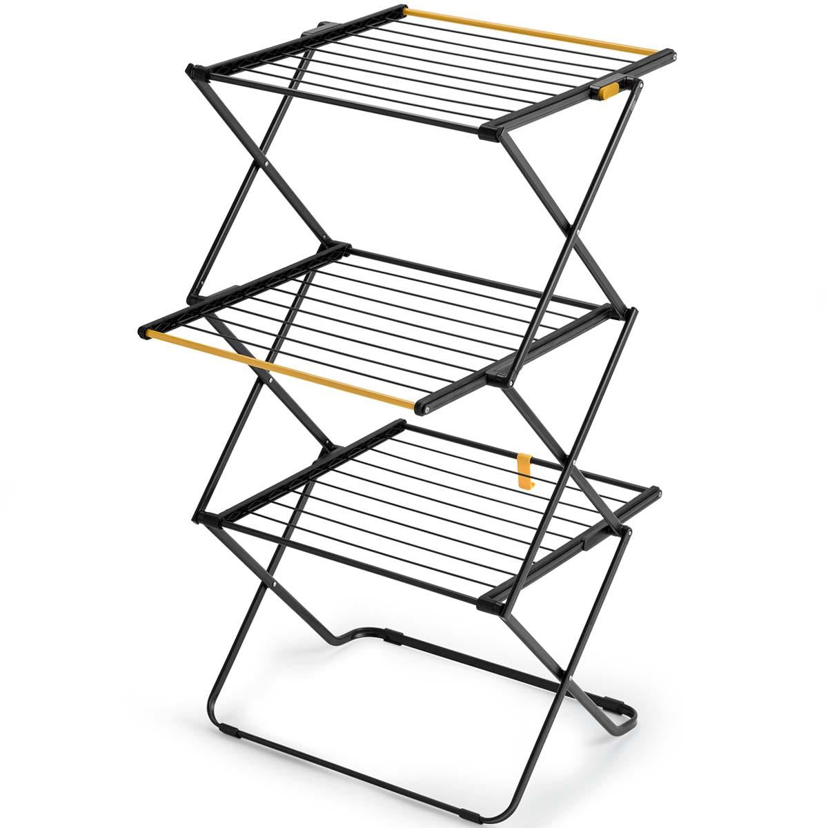 Black Joseph Joseph AirFrame 16m 3-Tier Clothes Airer