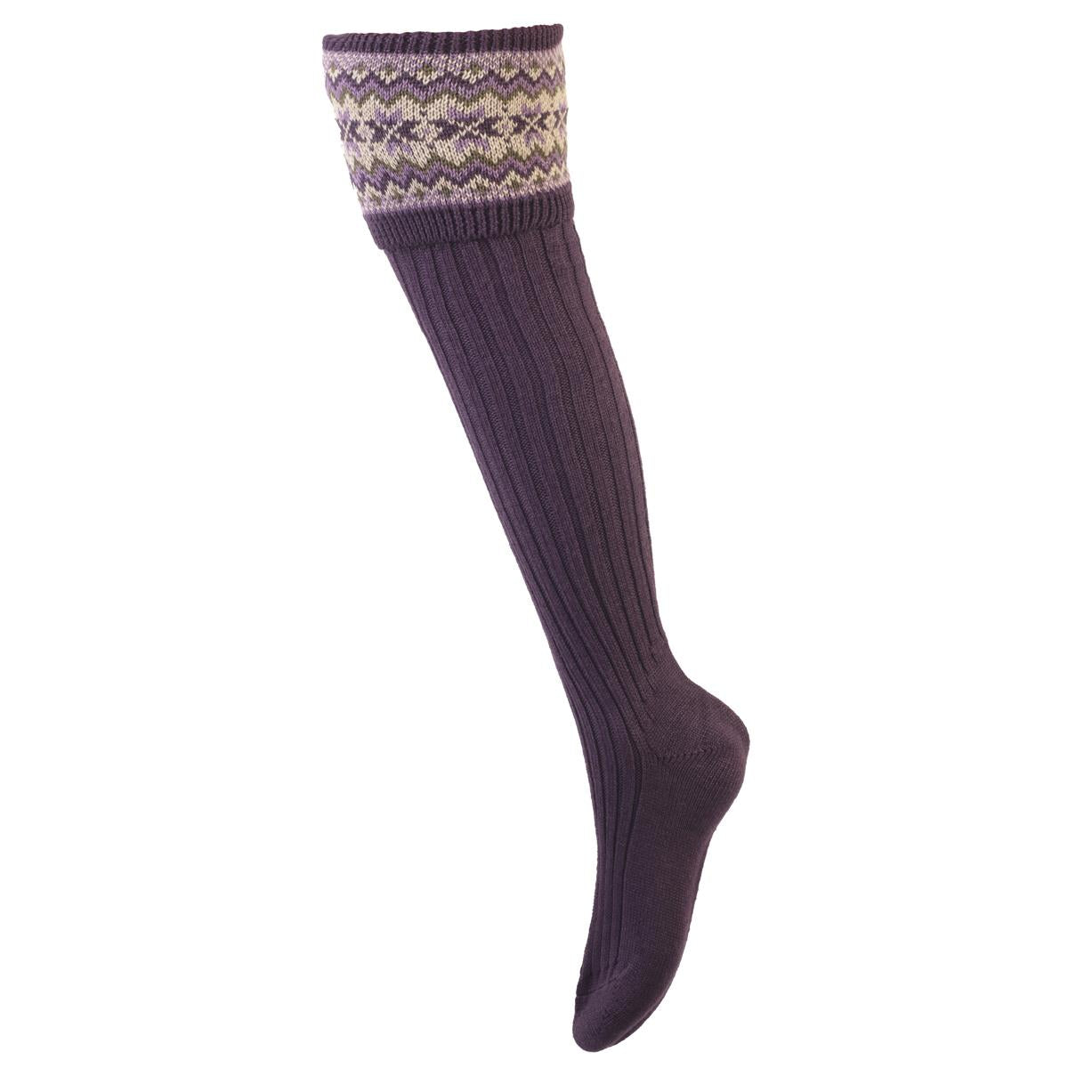 Thistle House of Cheviot Womens Fairisle Socks
