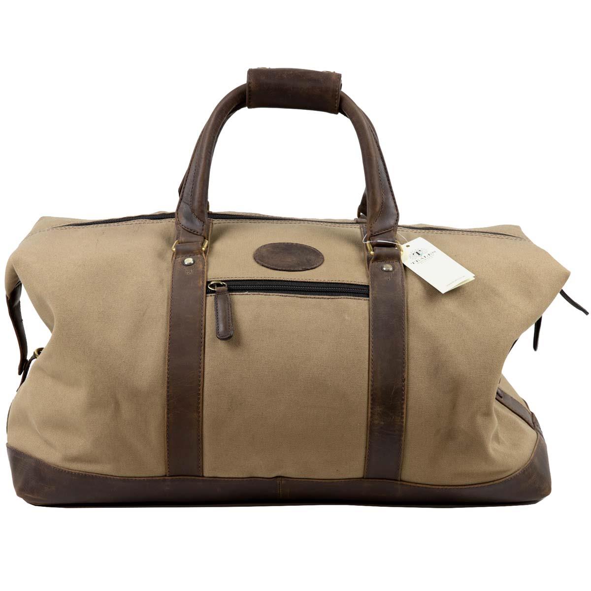 Teales Weekend Bag Canvas and Leather