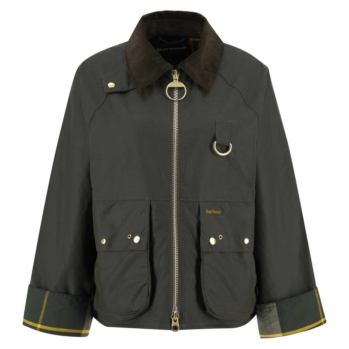 Archive Olive/Ancient Tartan Barbour Womens Kearton Wax Jacket