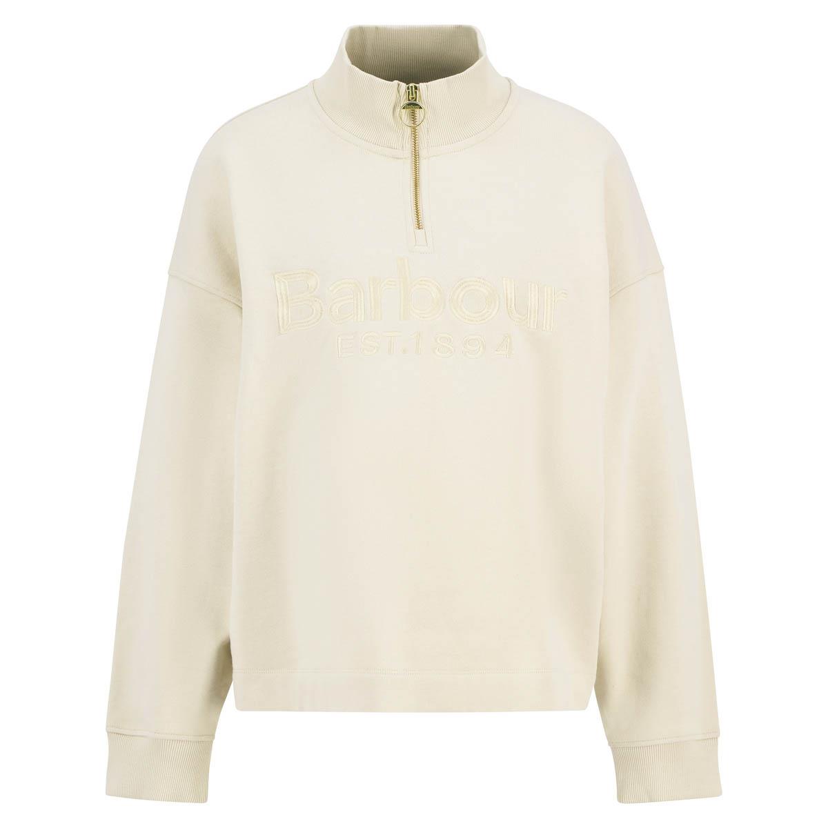 Barbour Womens Sara Half Zip Sweatshirt