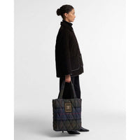 Barbour Womens Tartan Arlene Quilted Tote Bag