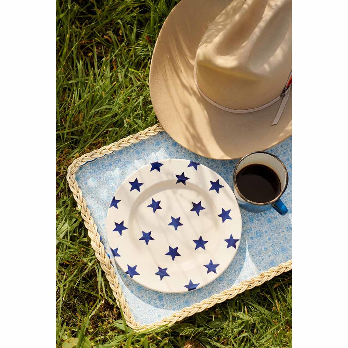 Emma Bridgewater Blue Star Medium 8.5 Inch Plate
