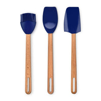 Le Creuset Signature Set of 3 Tools Medium Spatula, Large Spoon, Basting Brush
