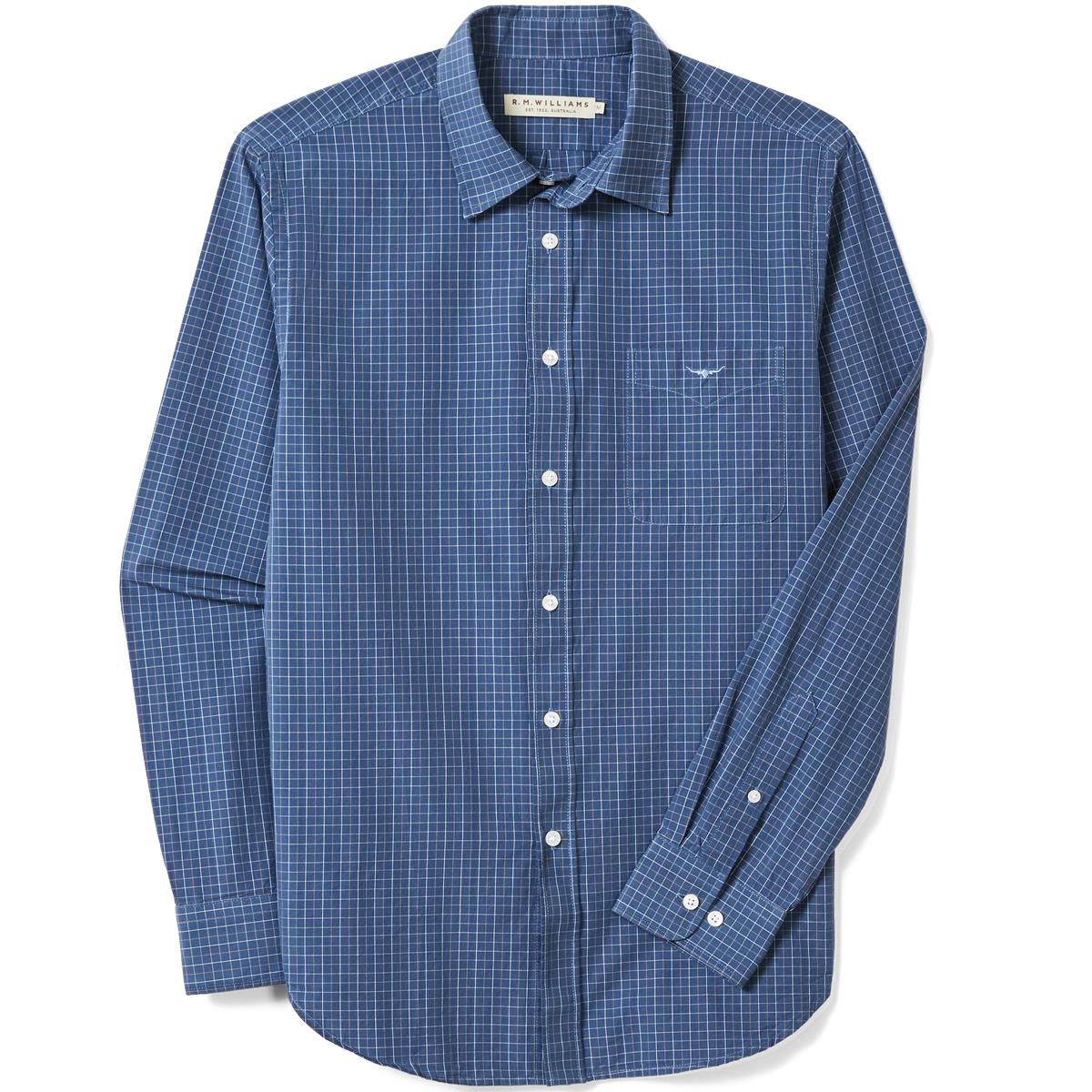 Navy R.M. Williams Mens Regular Shirt