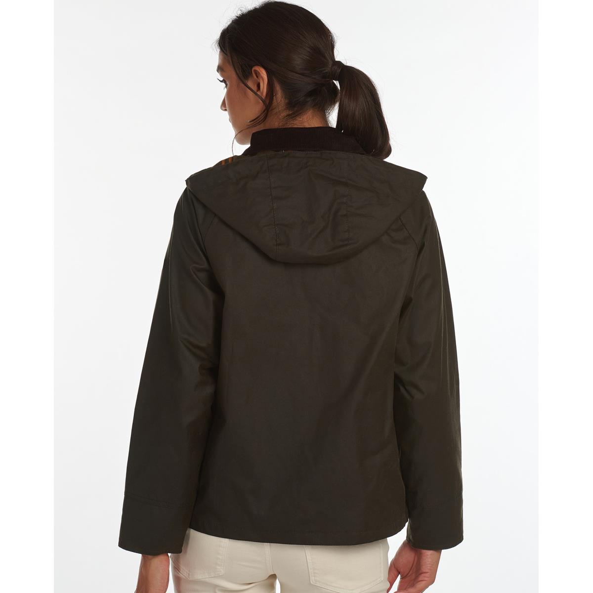 Barbour Womens Avon Wax Jacket Rear