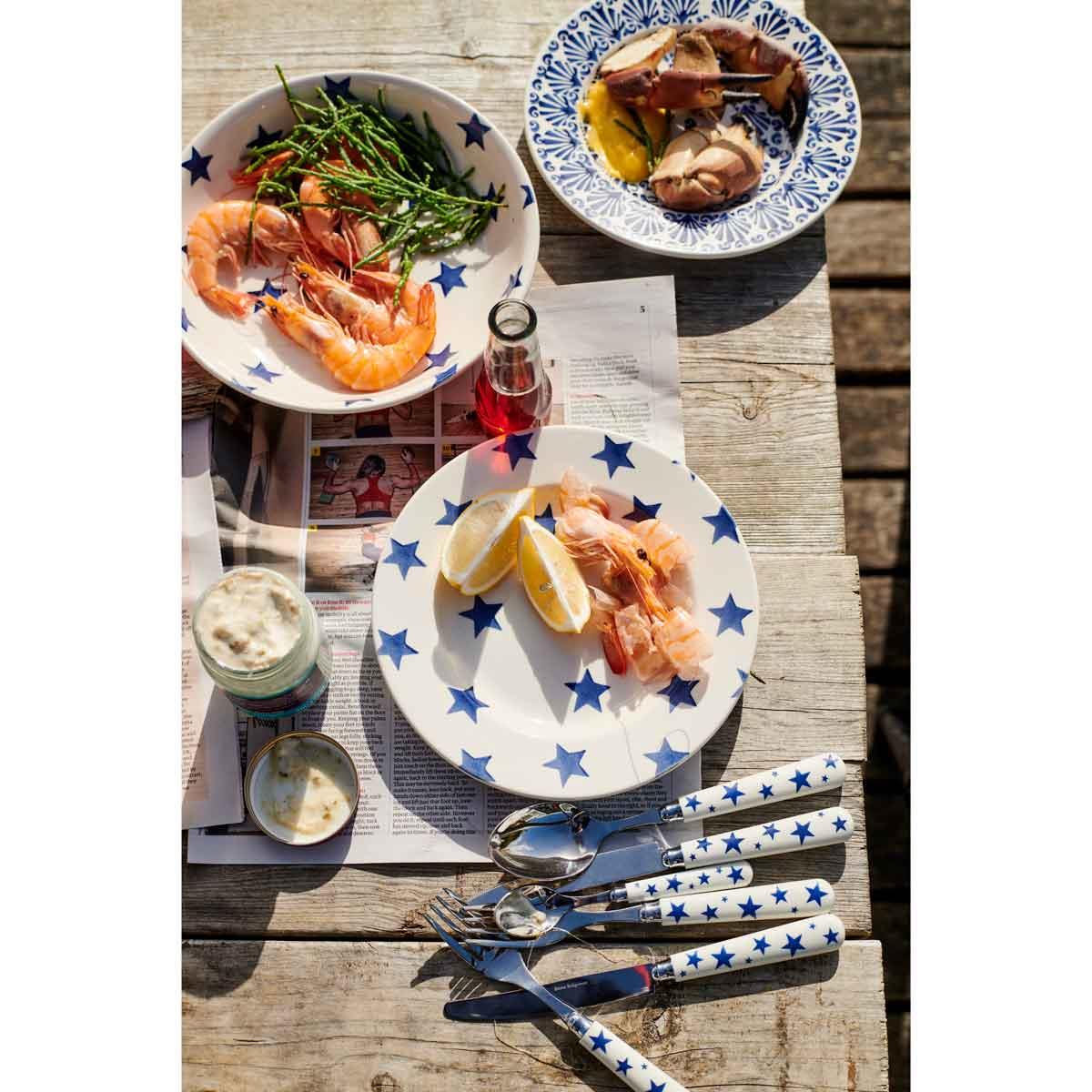 Emma Bridgewater Blue Star Medium 8.5 Inch Plate