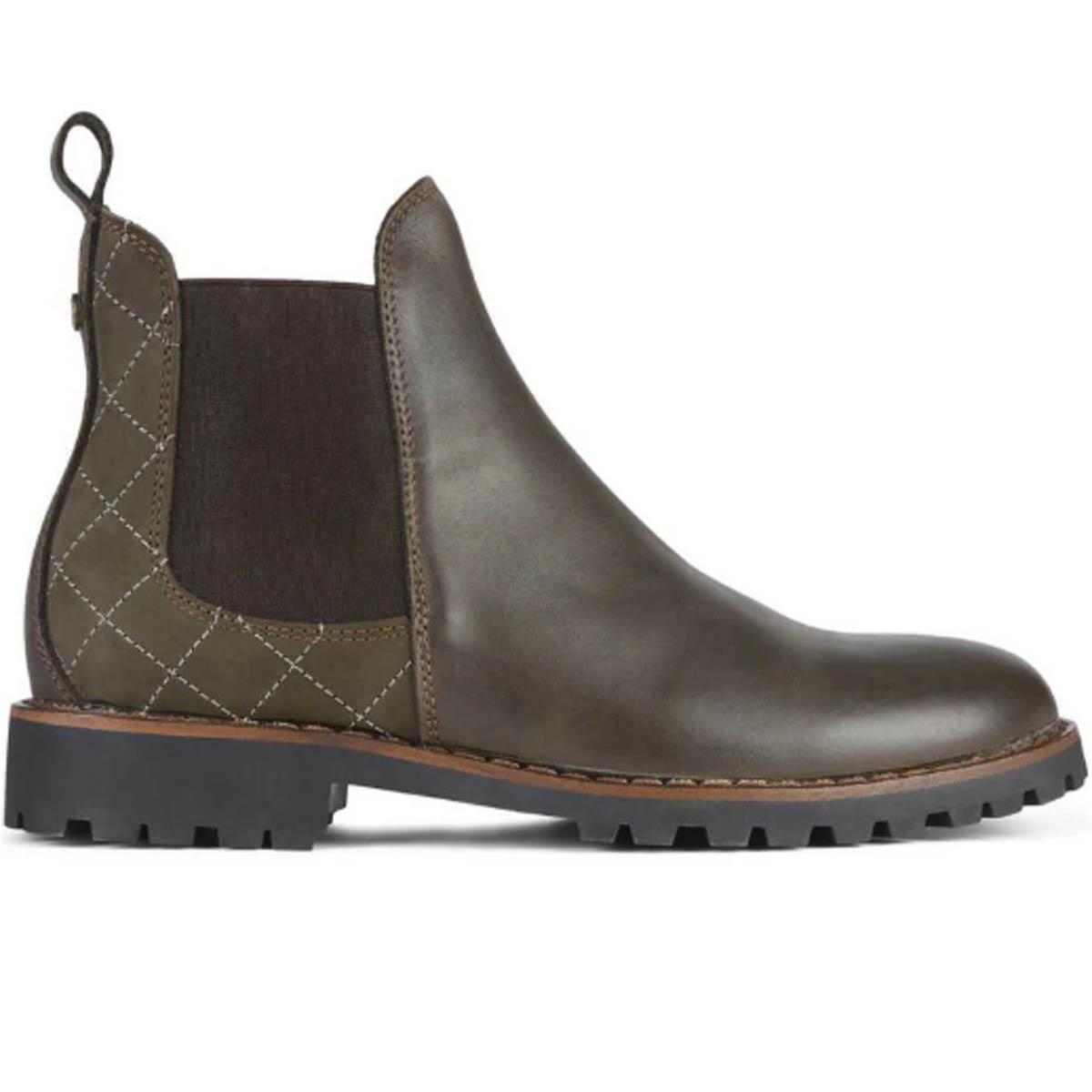 Le Chameau Jameson Quilted Chelsea Boot Marron SIDE