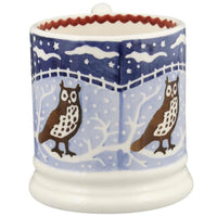 Emma Bridgewater Christmas Icons Owl Half Pint Mug