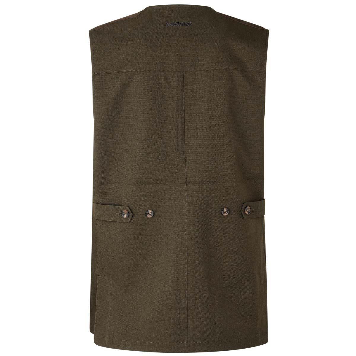 Shaded Olive Seeland Mens Woodcock Royale Waistcoat BACK