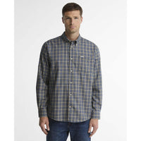 Olive Barbour Mens Dishford Thermo Weave Regular Fit  FRONT