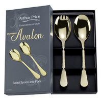 Arthur Price Champagne Avalon Pair of Salad Servers