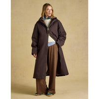 Joules Womens Coverall Oversized Fleece Lined Waterproof Coat
