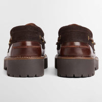 BROWN/ TARTAN Barbour Womens Darras Boat Shoe BACK2