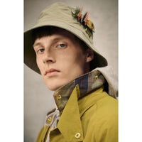 Mist Barbour Mens Tracker Showerproof Bucket Hat lifestyle3