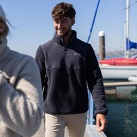 Carbon Musto Mens Cove Deep Pile Fleece Lifestyle 2