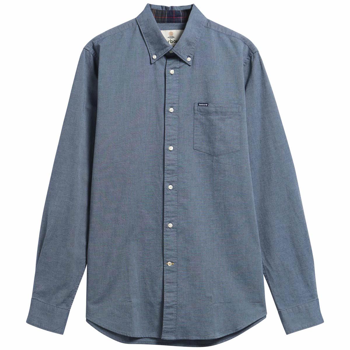 Tarn Blue Barbour Mens Marsden Tailored Oxford Shirt