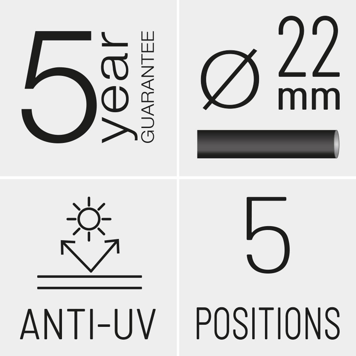 Lafuma Alu Cham XL Batyline ISO Armchair Product Features