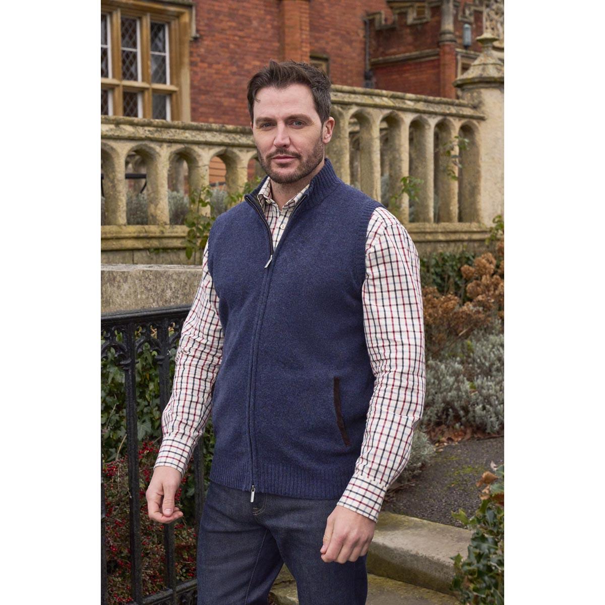 Alan Paine Fairfield Mens Knitted Gilet