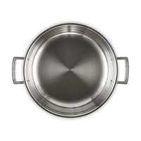 Le Creuset Classic 3-ply Stainless Steel Shallow Casserole with Lid