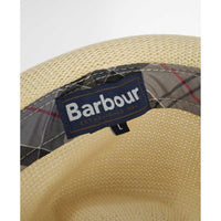 Ecru Barbour Mens Linford Trilby Summer Hat inner
