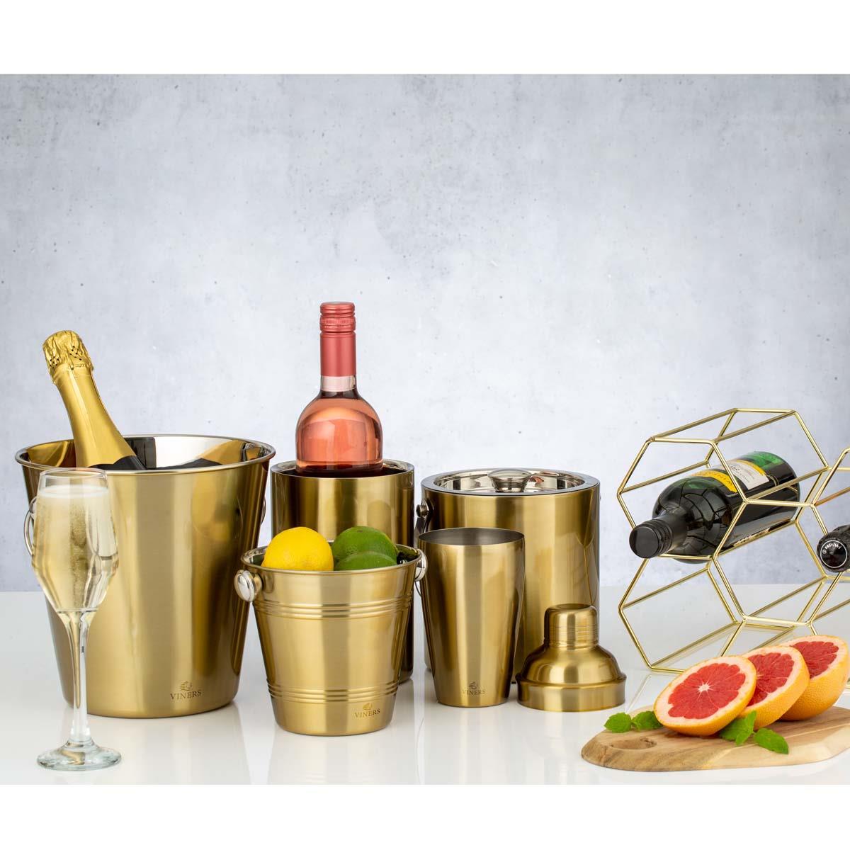 Viners Barware 500ml Gold Cocktail Shaker Giftbox