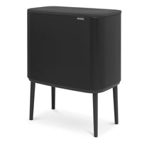 Matt Black Brabantia Bo Touch Bin 36 Litre
