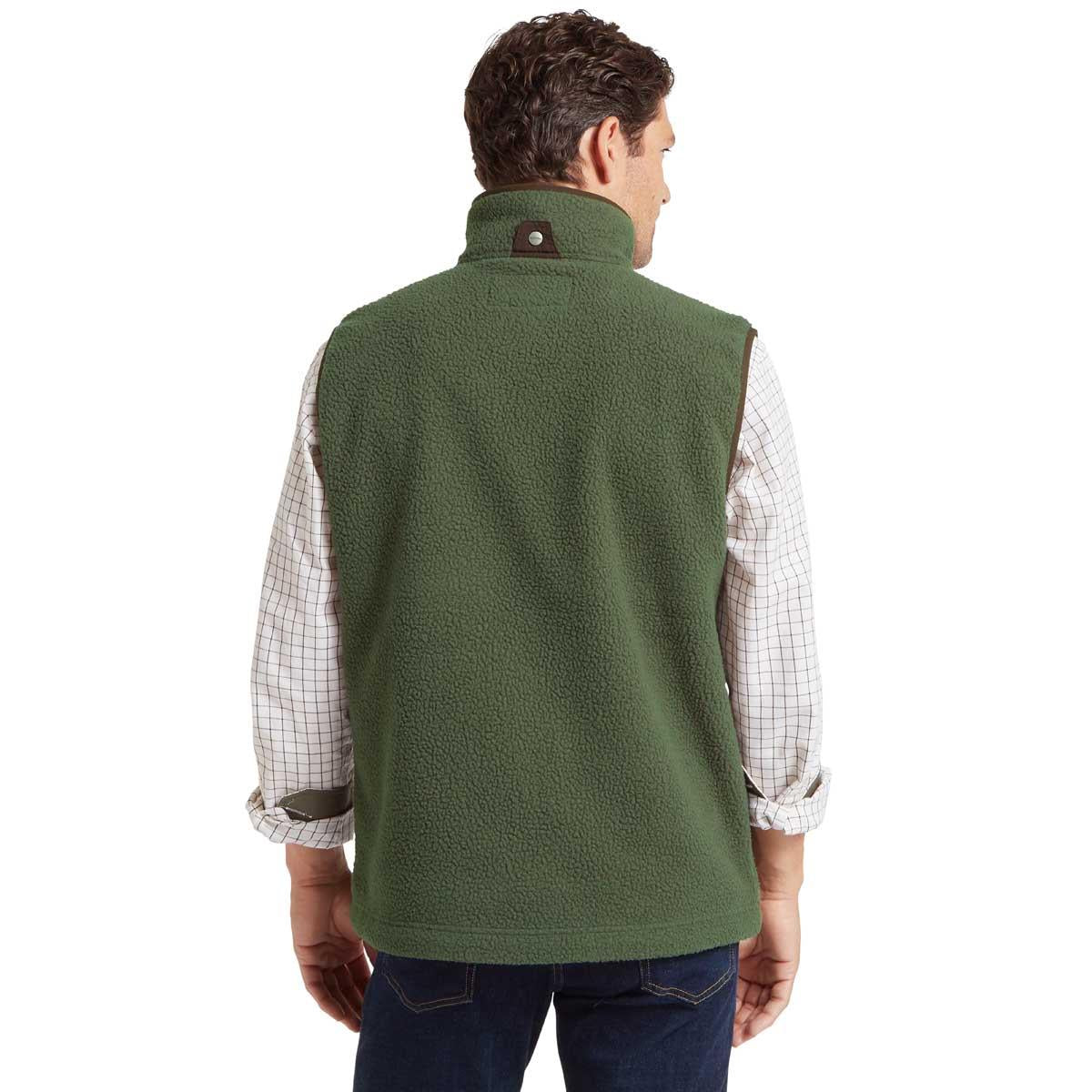 Woodland Schoffel Mens Oakham Retro Fleece Gilet Back