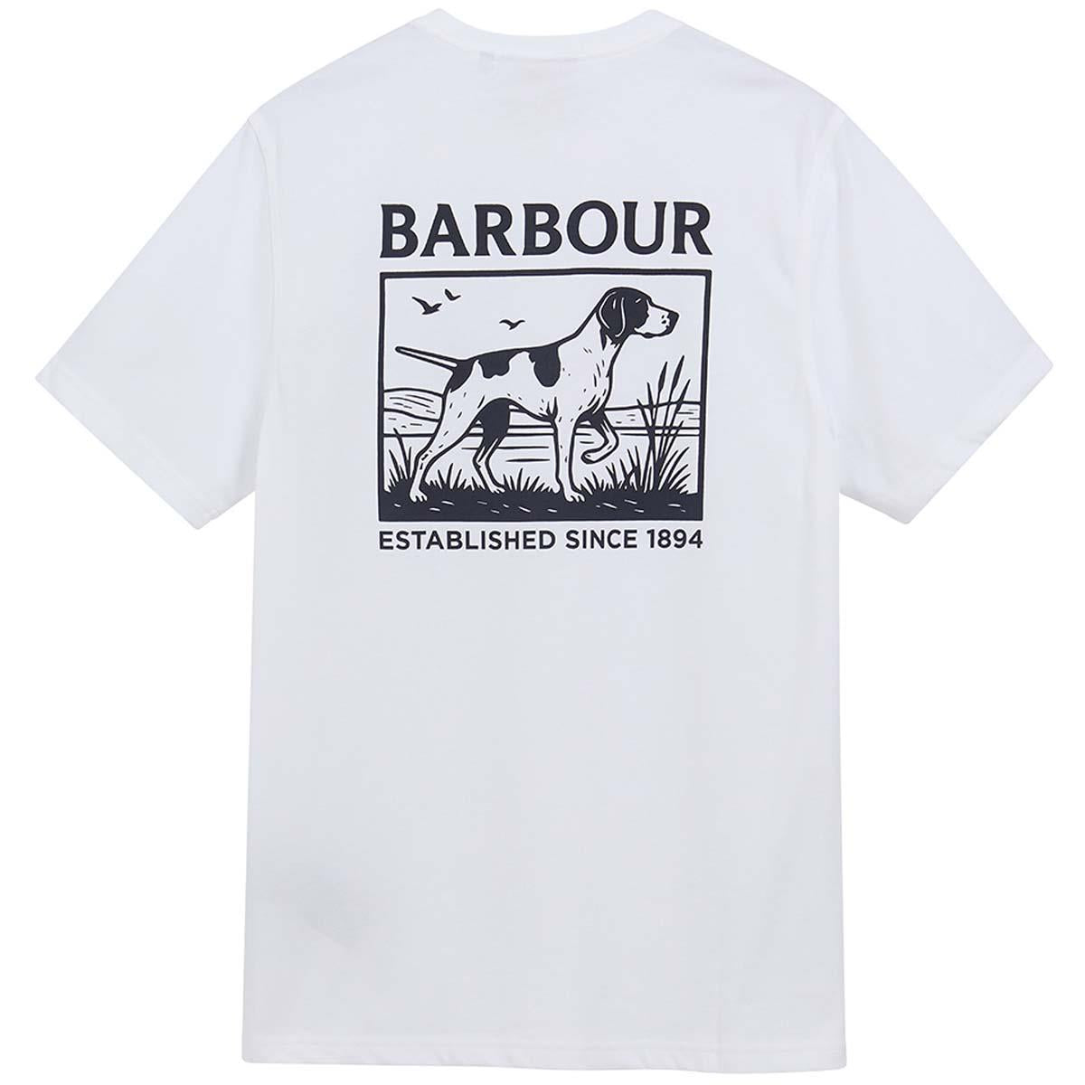 Barbour Mens Setter Graphic Tailored T-Shirt BACK