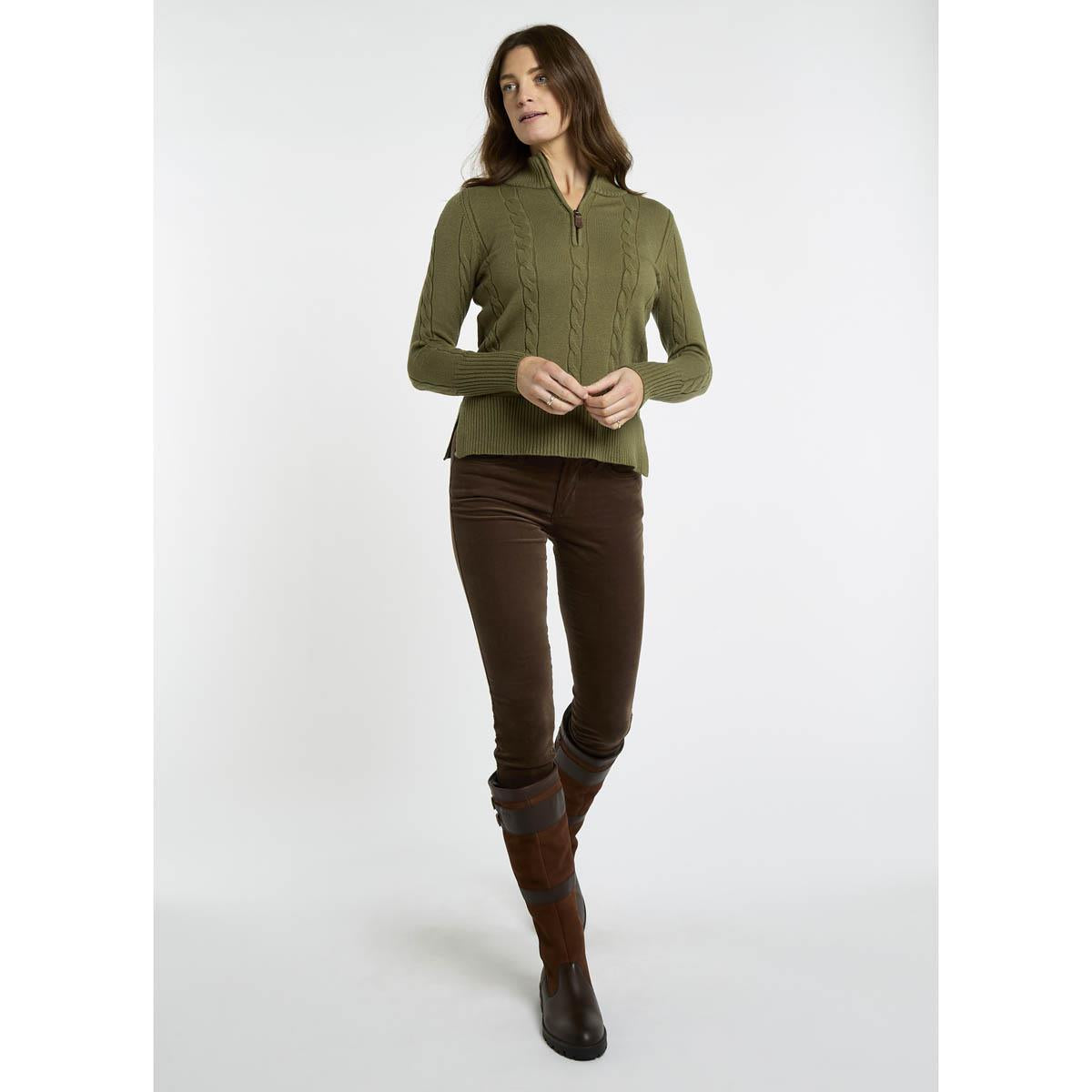Dubarry Womens Burtonpoint Cable Knit Jumper