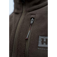 Shadow Brown Harkila Mens Aspire Fleece Waistcoat Detail