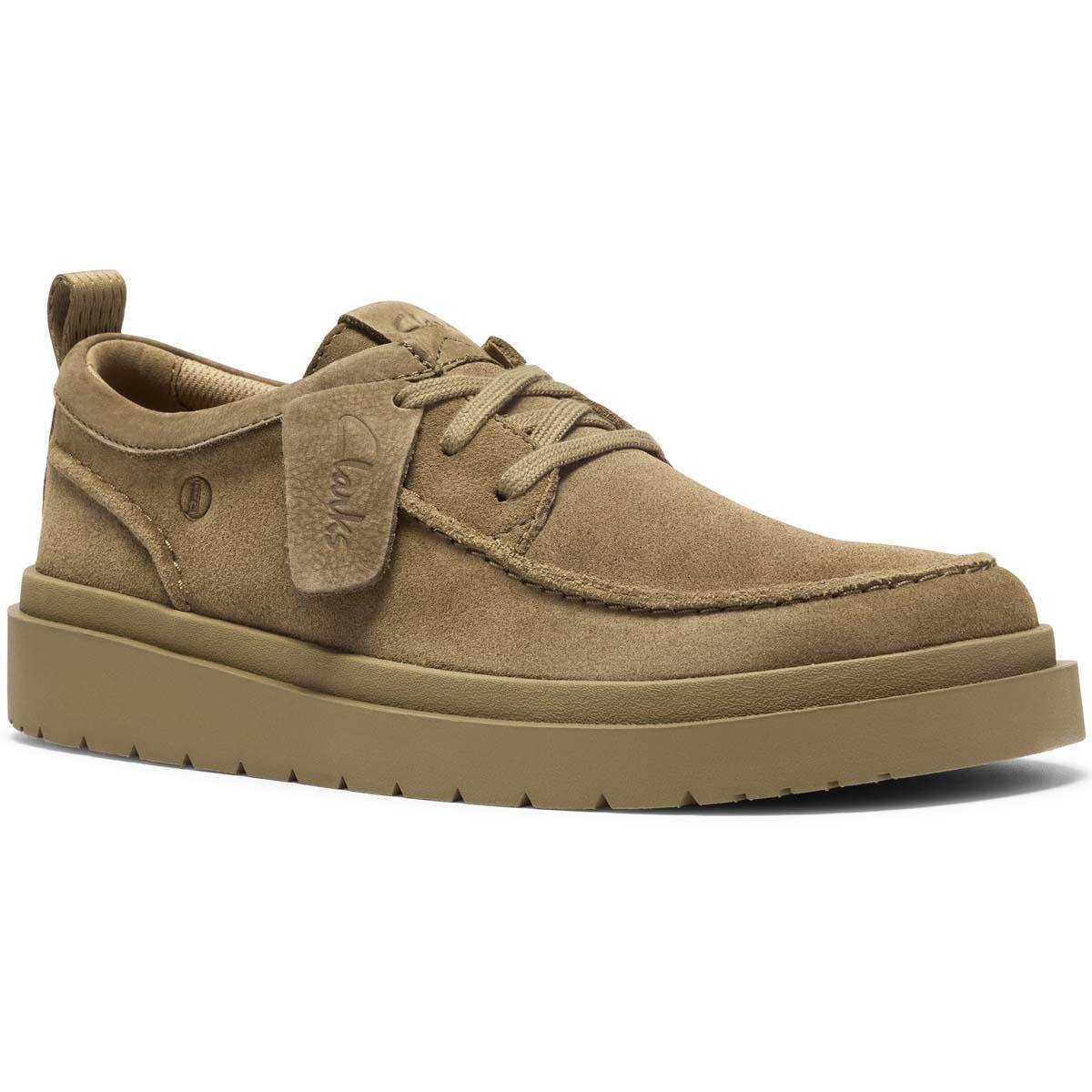 Sand Suede Clarks Mens Polden Moc Shoes