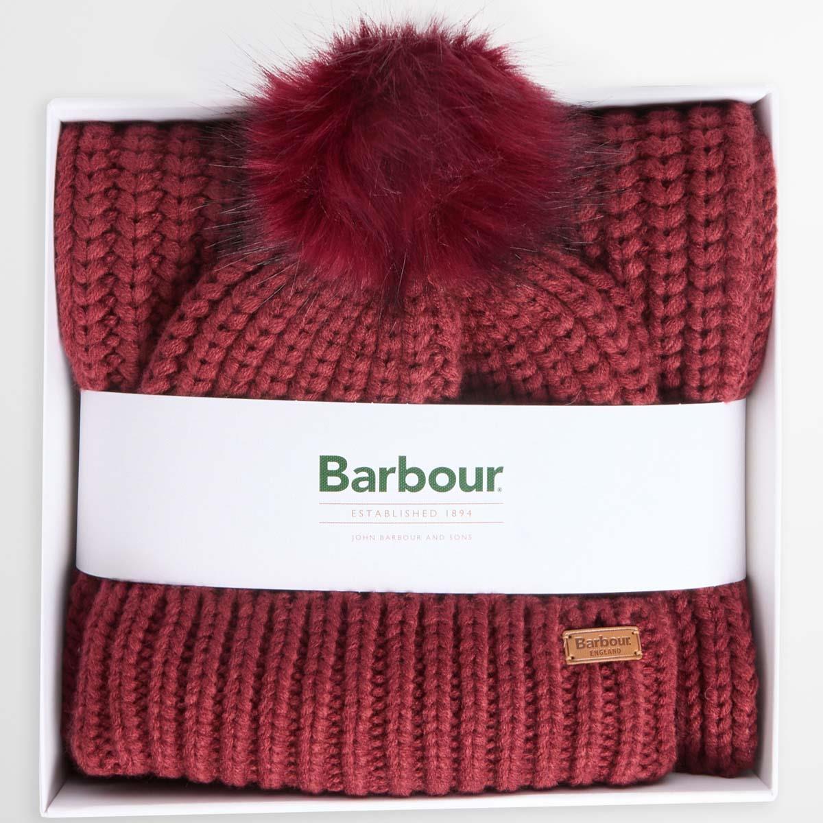Barbour Womens Saltburn Beanie & Scarf Set