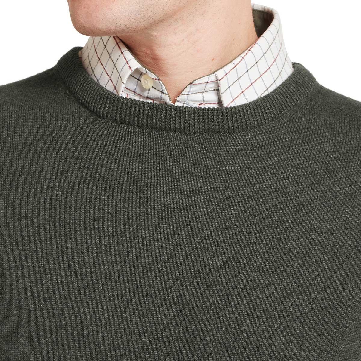 Schoffel Mens Calton Cotton Cashmere Crew Jumper