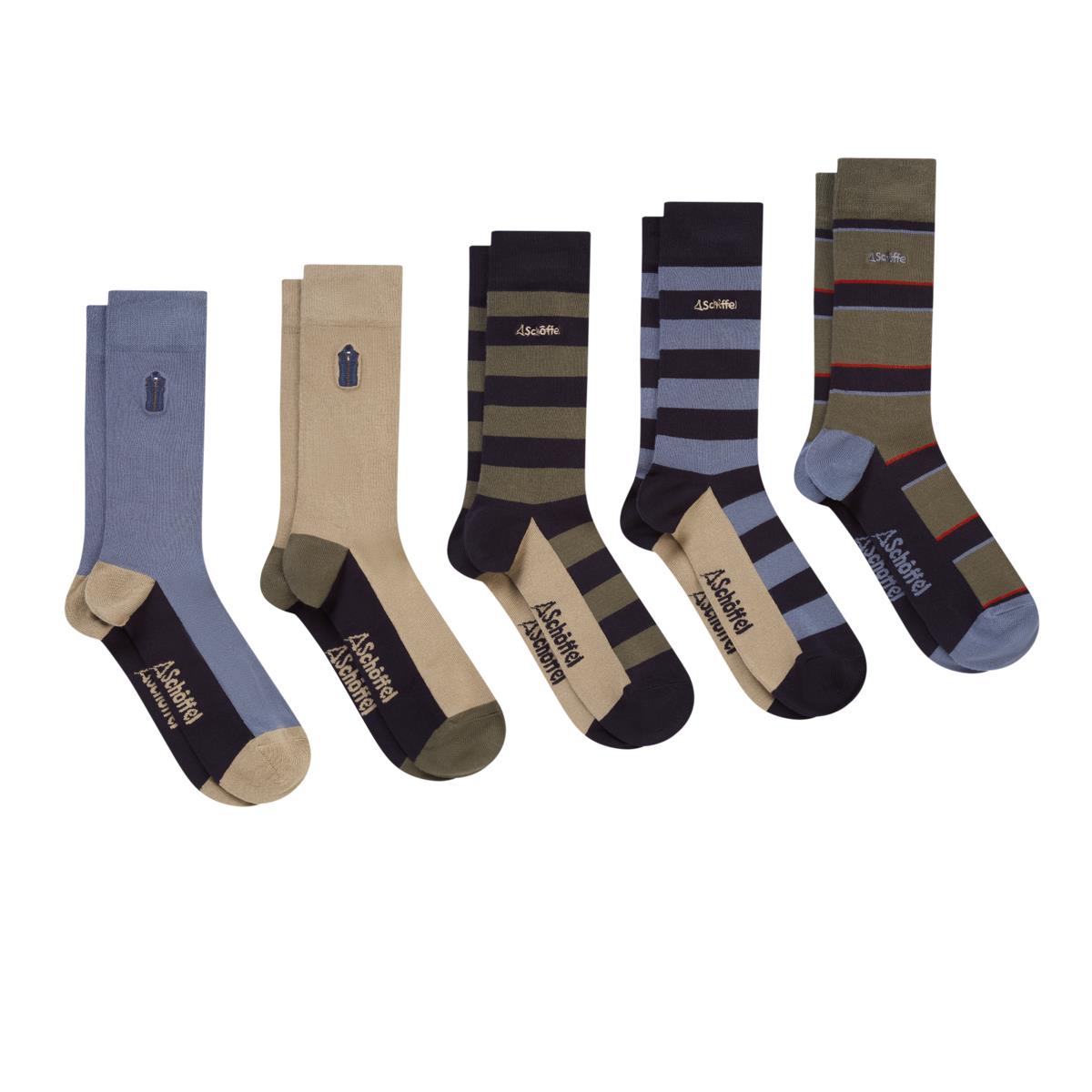 Schoffel Mens Bamboo Sock Box Of 5