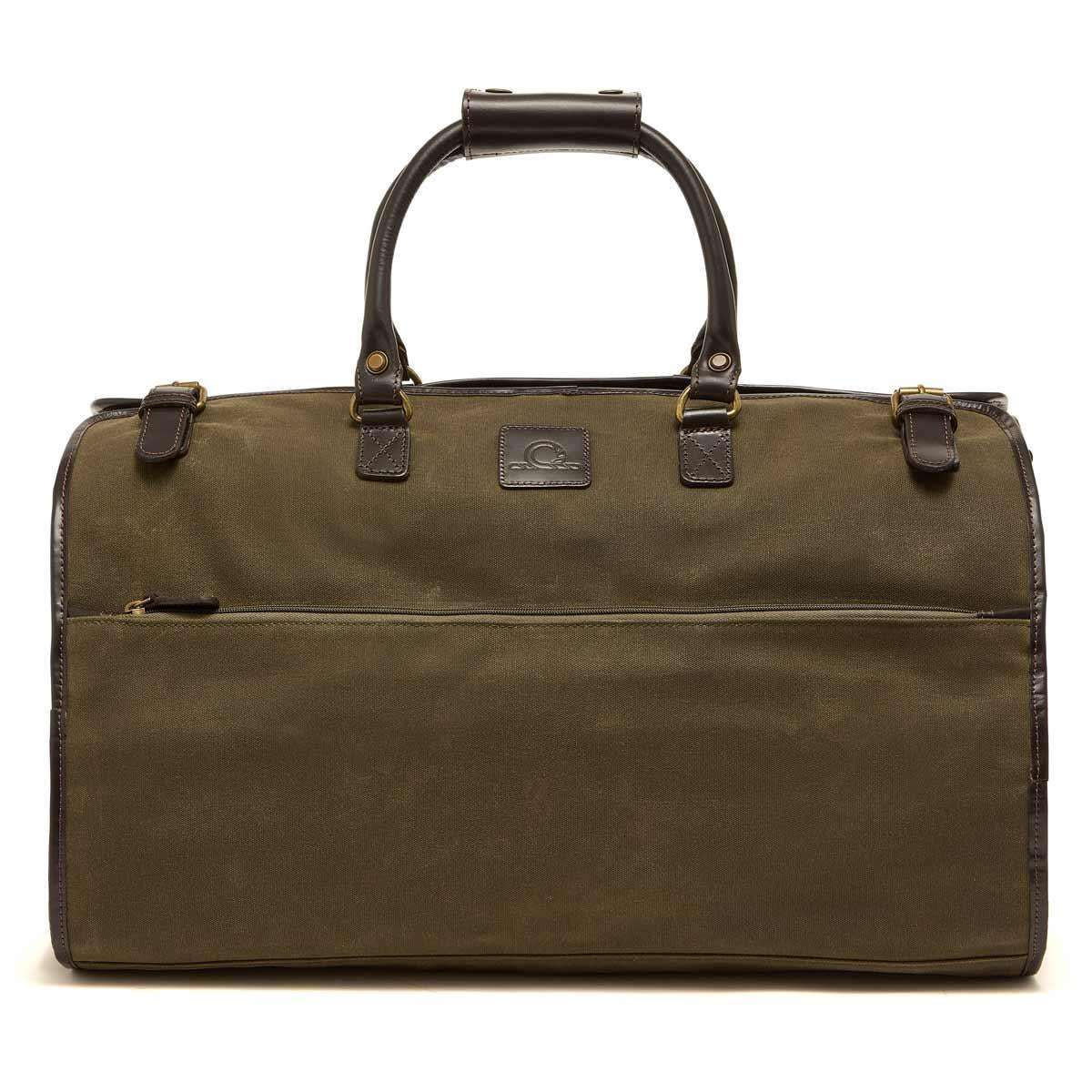 Green/Dark Brown Chatham Mens Duffel Bag and Suit Carrier