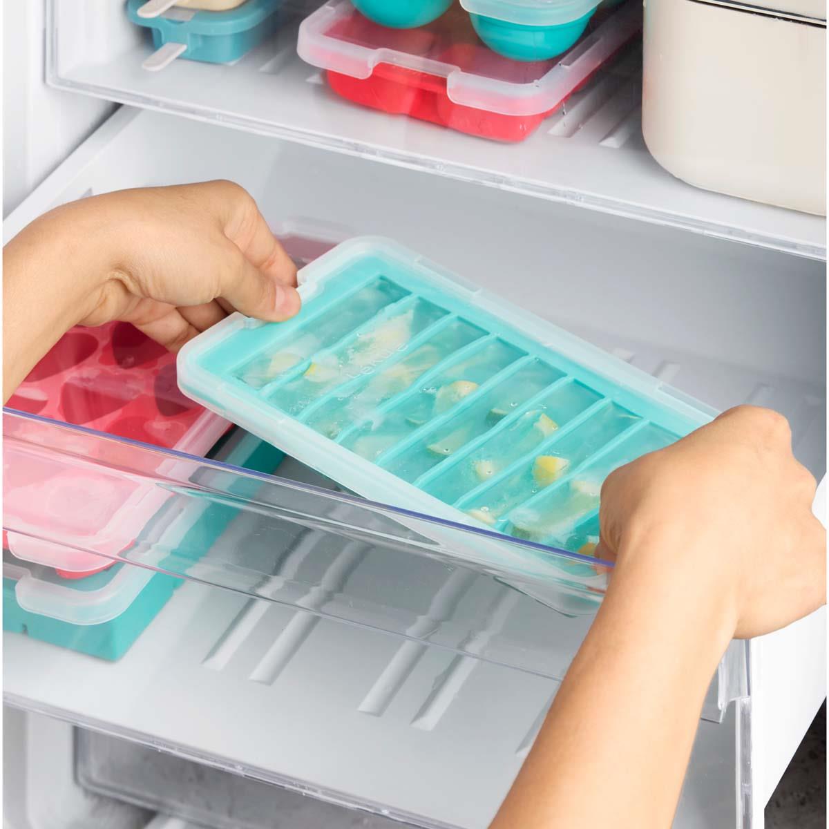 Lekue Ice Stick Tray with Lid In the Freezer