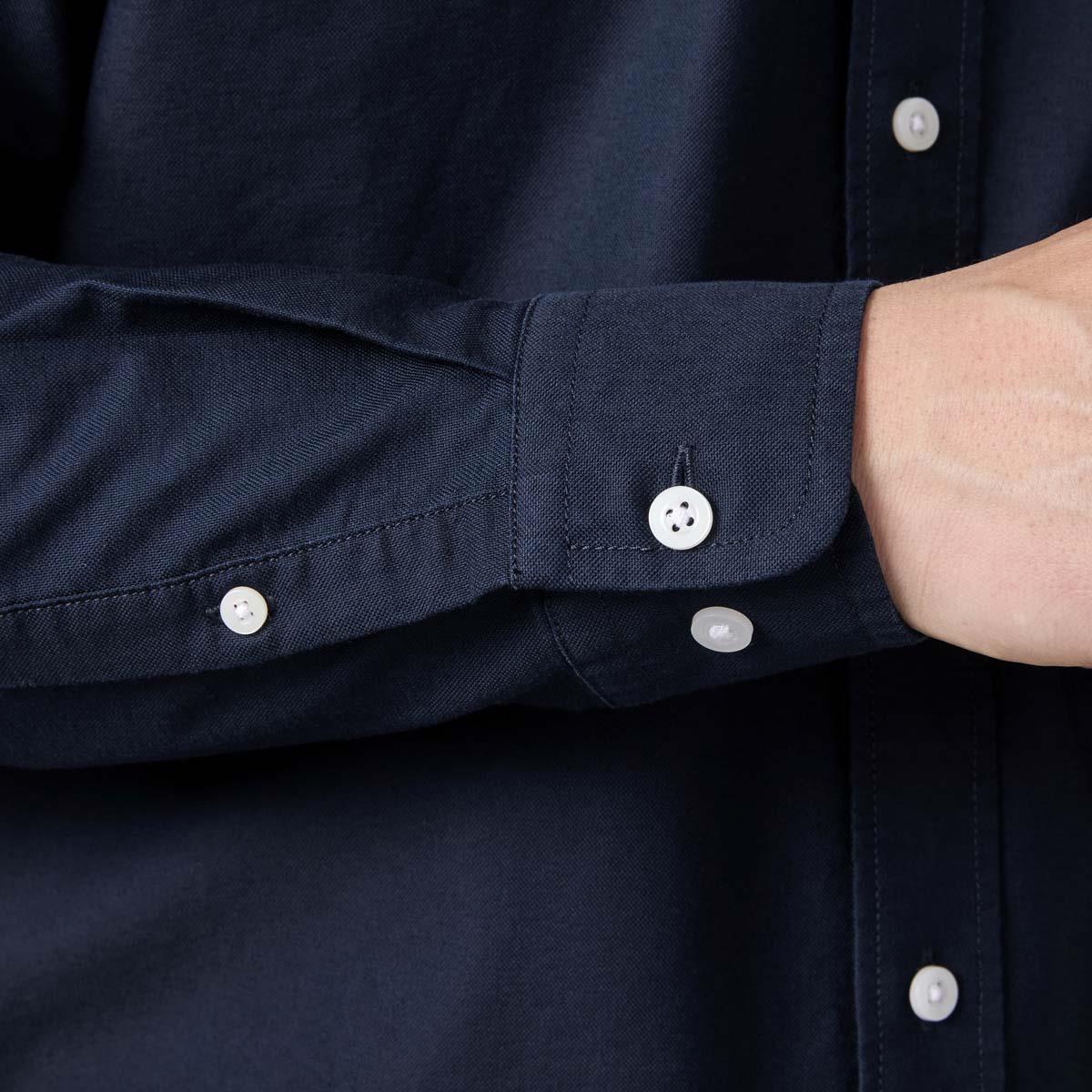 Navy Helly Hansen Mens Shore L/S Shirt CUFFS