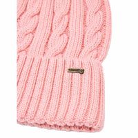 Dusky Rose Dubarry Womens Forester Knitted Bobble Hat