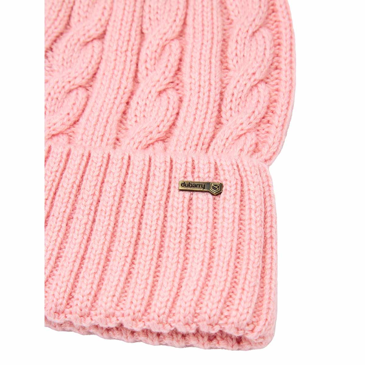 Dusky Rose Dubarry Womens Forester Knitted Bobble Hat