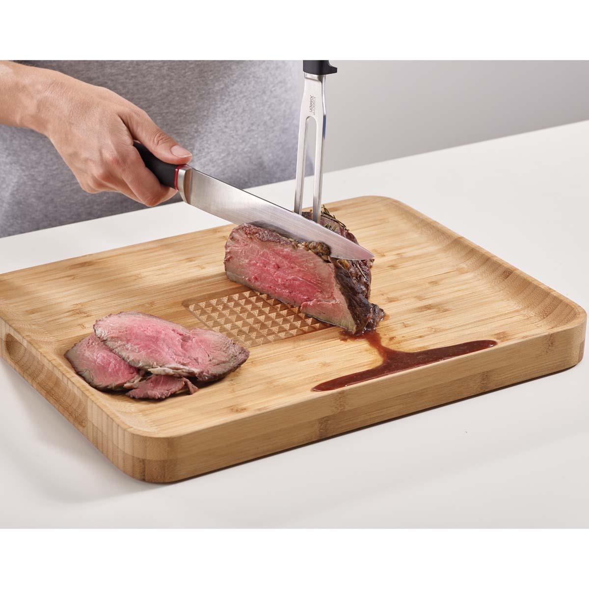 Bamboo Joseph Joseph Cut & Carve Bamboo Chopping Board LS