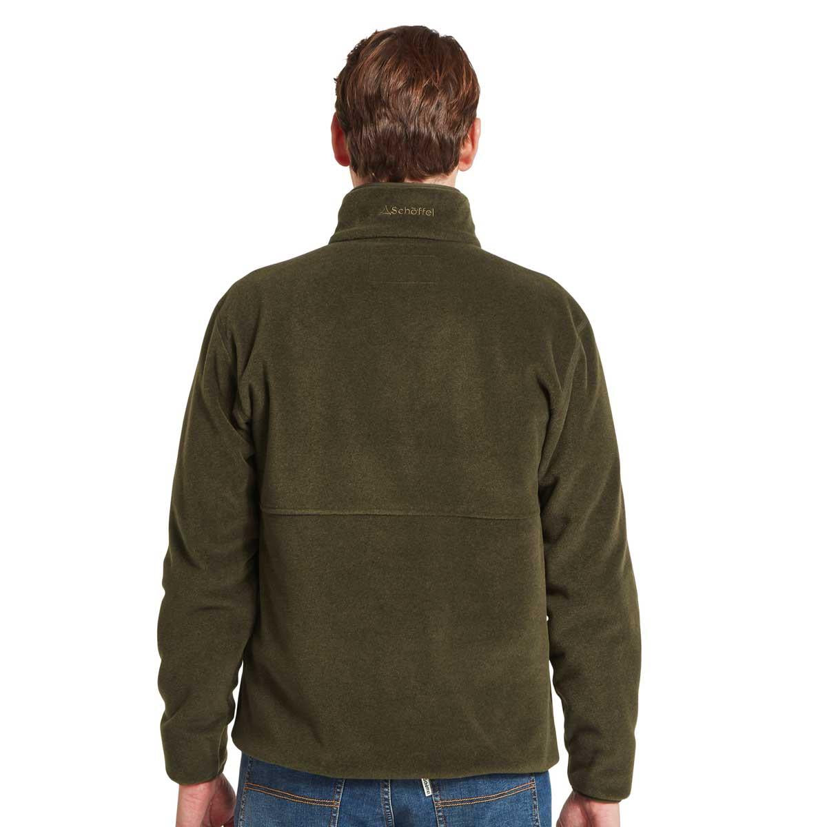 Dark Olive Schoffel Mens Norton Fleece Back
