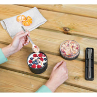 Dark Grey Brabantia Make & Take Breakfast Bowl Lifestyle